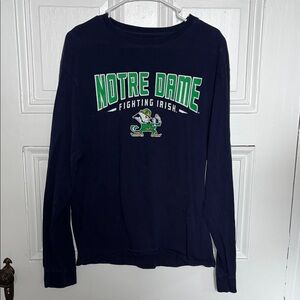 Knights Apparel Navy Notre Dame Long Sleeve
